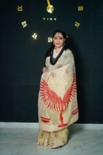 Red Wings of Justice Saree