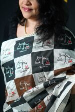 Wings & Justice Scales Saree - Image 2