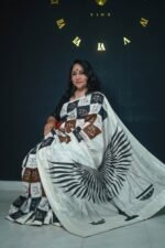 Wings & Justice Scales Saree